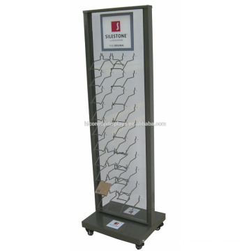 Boden Showroom Display Racks für Granit, Marmor Fliesen Display Einheit Metall Paving Wall Tile Display Rack